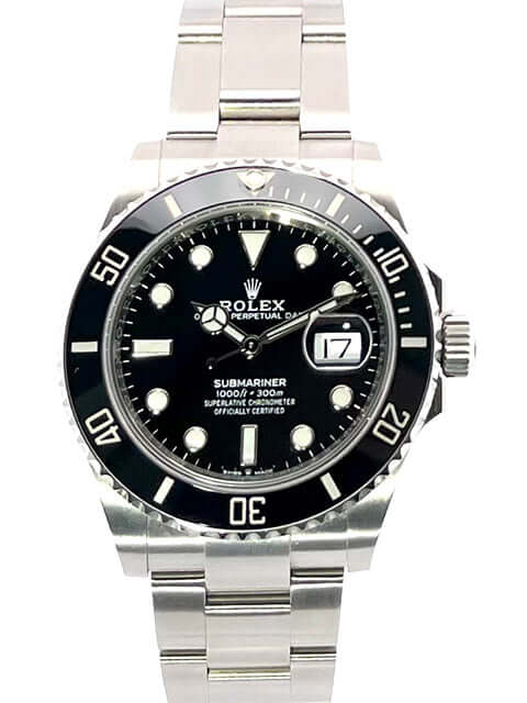 Rolex Submariner Date 126610LN aus Edelstahl mit schwarzer Keramik Lünette und schwarzem Zifferblatt, Automatikwerk, 2020 Edition.