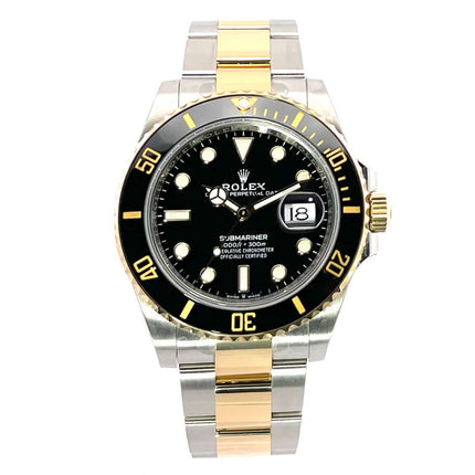 Rolex Submariner Date 41 Edelstahl Gelbgold 126613LN aus 2023, schwarzes Zifferblatt, Oyster Edelstahl / 18 Karat Gelbgold Armband