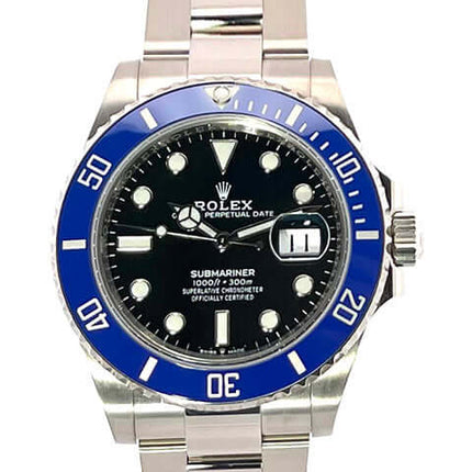 Rolex Submariner Date Weißgold 126619LB, 41 mm Gehäusedurchmesser, blau Cerachrom Lünette, schwarzes Zifferblatt, Oyster Armband