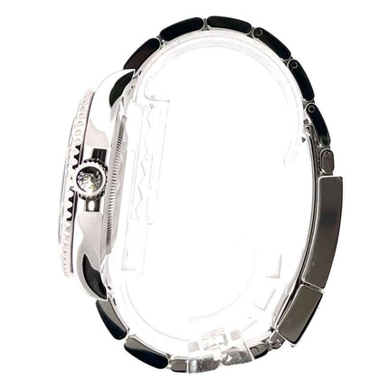 Rolex Yacht-Master 40 Oystersteel Platin Ref. 126622 Seitenansicht, Edelstahlband und Drehbare Lünette, Rhodium Zifferblatt