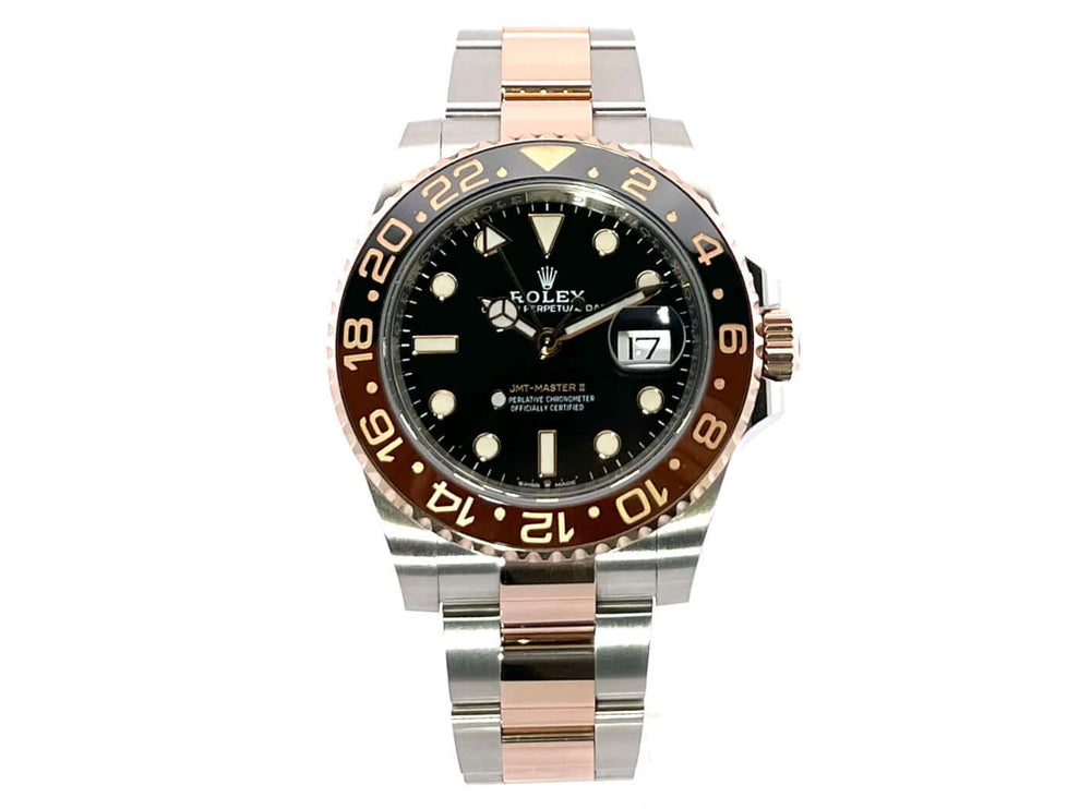 Rolex GMT-Master II 126711CHNR, Edelstahl und 18 kt Everose-Gold, schwarzes Zifferblatt, Keramik Lünette, Oyster Armband, 2020