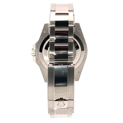 Rückansicht des Rolex GMT Master II Weißgold 126719BLRO Meteorit aus 18 kt poliertem und satiniertem Weißgold armband