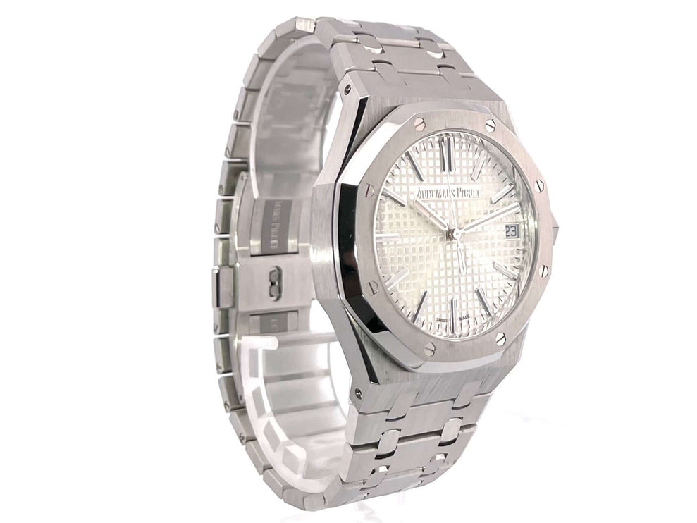 Audemars Piguet AP Royal Oak 15510ST.OO.1320ST.03 50-jähriges Jubiläum, Edelstahlgehäuse, silberfarbenes Zifferblatt