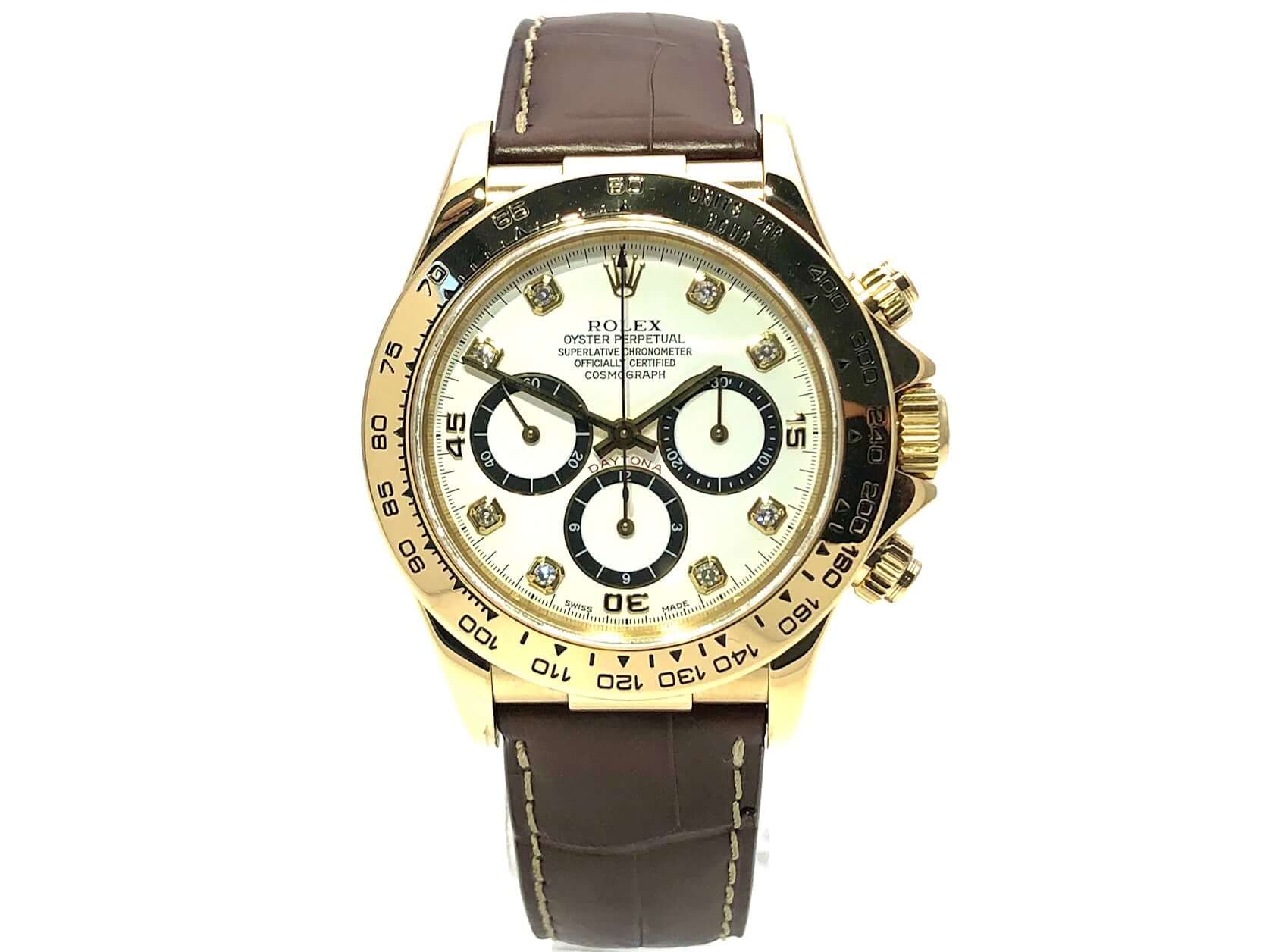 Rolex Daytona 16518 yellow gold leather LC100 from 1993 Zenith