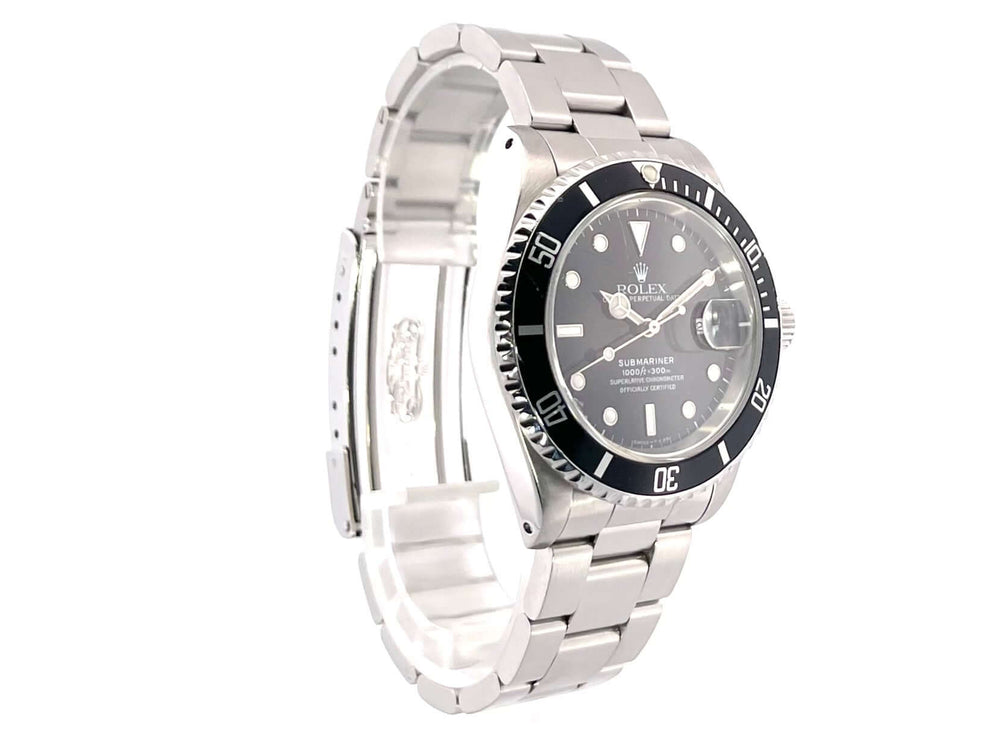Rolex Submariner Date Ref. 16610 L-Serie Edelstahl, 40mm Gehäuse, drehbare Lünettte, schwarzes Zifferblatt, Oyster Armband, Automatikwerk 3135