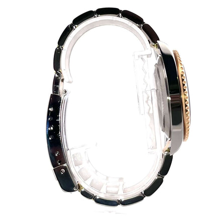 Rolex Submariner Date 16613 Edelstahl / Gold Seitenansicht, 18 Karat Gelbgold Lünette mit blauer Einlage