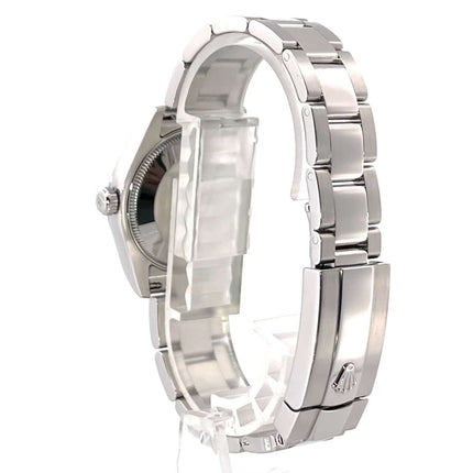 Rolex Datejust 31 Edelstahl 178240 seitliche Ansicht des Oyster-Armbands aus poliertem und satiniertem Edelstahl