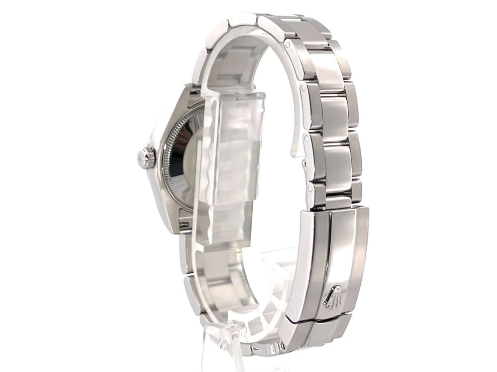 Rolex Datejust 31 Edelstahl 178240 seitliche Ansicht des Oyster-Armbands aus poliertem und satiniertem Edelstahl