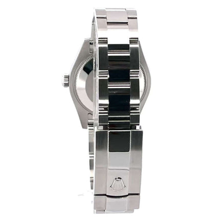 Rückseite der Rolex Oyster Datejust 31 Ref. 178240 mit poliertem und satiniertem Edelstahl Oyster-Band und Faltschließe