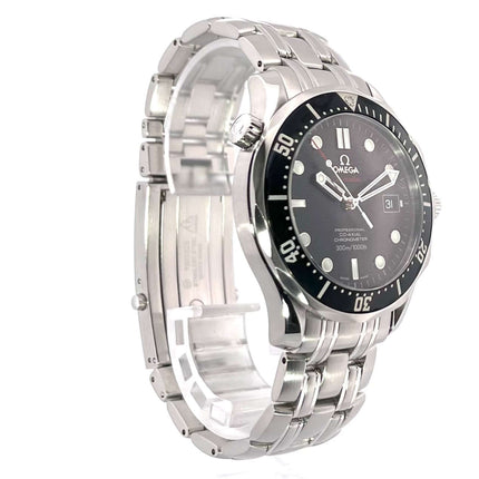 Omega Seamaster Diver Co-Axial 300M aus Edelstahl, schwarzes Zifferblatt, poliertes und satiniertes Gehäuse, Ref. 212.30.41.20.01.002.