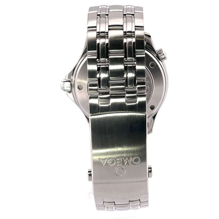 Rückansicht des Omega Seamaster Diver Co-Axial 300M 212.30.41.20.03.001 Edelstahlarmbands mit Sicherheitsfaltschließe.