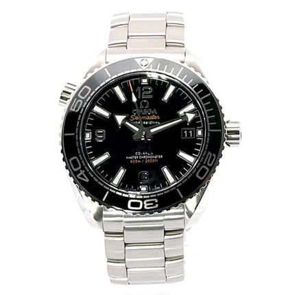 Omega Seamaster Planet Ocean 600m 39.5 Master Chronometer Edelstahl mit schwarzem Zifferblatt und Keramik-Lünette