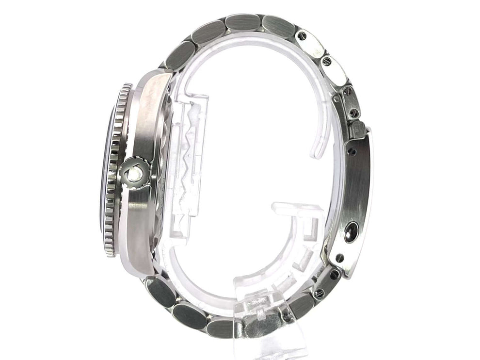 Omega Seamaster Planet Ocean 600m, Edelstahlgehäuse, 39.5mm, Seitenansicht, poliert und satiniert, Edelstahlarmband mit Sicherheitsfaltschließe