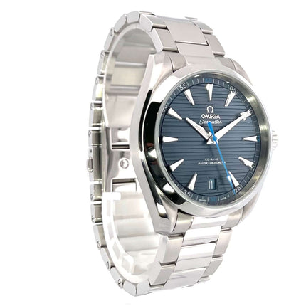 Omega Seamaster Aqua Terra Master Chronometer 220.10.41.21.03.002 mit Edelstahlgehäuse und blauem Zifferblatt