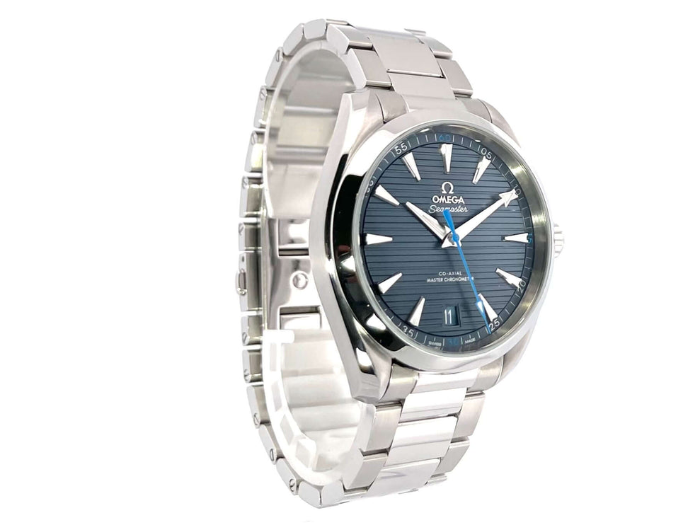 Omega Seamaster Aqua Terra Master Chronometer 220.10.41.21.03.002 mit Edelstahlgehäuse und blauem Zifferblatt
