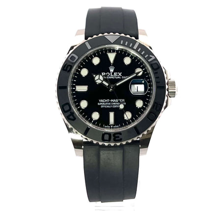 Rolex Yacht-Master 42 Weißgold Ref. 226659, 42 mm Gehäuse, schwarzes Zifferblatt, Keramik Lünette, Oyster Kautschukband