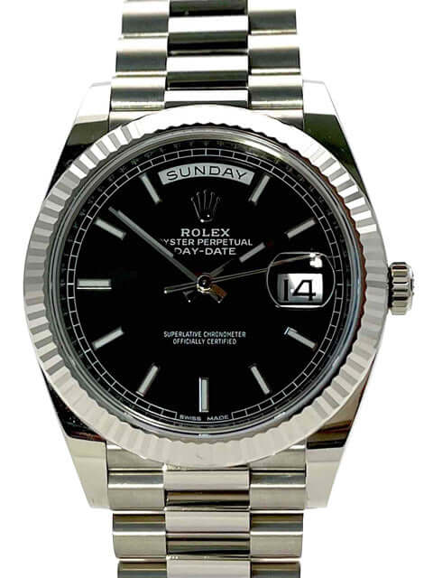 Rolex Day-Date 40 White Gold 228239 Black Dial – Uhren2000