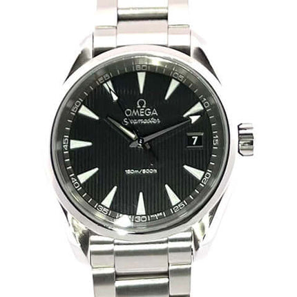 Omega Seamaster Aqua Terra Quartz 38,5 mm 231.10.39.60.06.001 aus Edelstahl mit grauem Zifferblatt und Edelstahlarmband, 2015 Modell