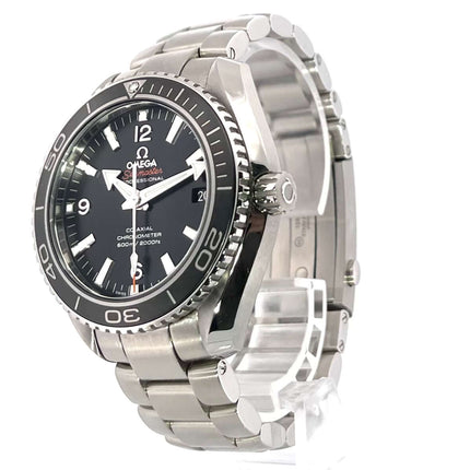 Omega Seamaster Planet Ocean 600m Co-Axial 42mm, Modell 232.30.42.21.01.001, poliertes und satiniertes Edelstahlgehäuse, schwarzes Zifferblatt