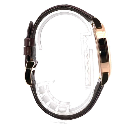 A. Lange & Söhne 1815 Auf/Ab 18 kt Rotgold Ref. 234.032 mit braunem Alligatorlederband, Seitenansicht