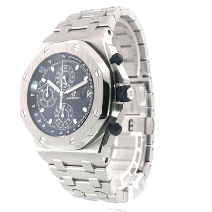 Audemars Piguet Royal Oak Offshore 26237ST.OO.1000ST.01 mit Edelstahlgehäuse und blauem Zifferblatt, Chronograph-Funktionen, 42mm Durchmesser