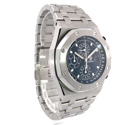 Audemars Piguet Royal Oak Offshore 26237ST.OO.1000ST.01 Edelstahlgehäuse, blaues Zifferblatt, Edelstahlarmband, Automatikwerk, Tachymeter Skala