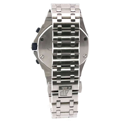 Edelstahlarmband Rückansicht der Audemars Piguet Royal Oak Offshore 26237ST.OO.1000ST.01 Uhr mit Faltschließe.