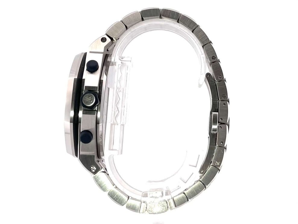 Audemars Piguet Royal Oak Offshore 26237ST.OO.1000ST.01 Edelstahlgehäuse und -band, Seitenansicht.