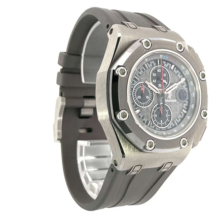 Audemars Piguet Royal Oak Offshore Chronograph Michael Schumacher 26568IM.OO.A004CA.01 mit Titan Gehäuse und grauem Kautschukband