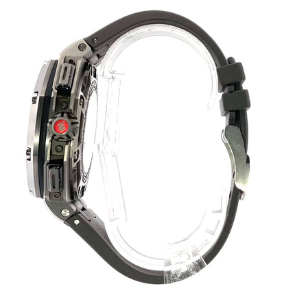 Audemars Piguet Royal Oak Offshore Chronograph Michael Schumacher Limited Edition Seitenansicht mit grauem Kautschukband und Titan Gehäuse