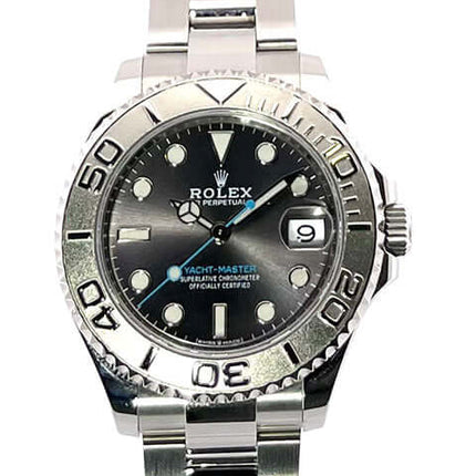 Rolex Yacht-Master 37 Edelstahl Platin 268622, Rhodium Zifferblatt, Oyster Armband, Automatikuhr, Gehäuse 37 mm, Leuchtzeiger 2022
