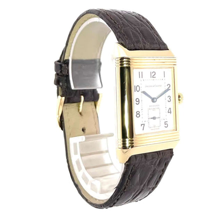 Jaeger-LeCoultre Reverso 270.140.544 mit Gelbgold Gehäuse und braunem Alligatorleder-Armband