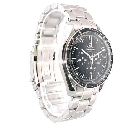 Omega Speedmaster Professional Moonwatch 311.30.42.30.01.005, Edelstahlgehäuse, Edelstahlarmband, schwarzes Zifferblatt, Handaufzug, 42mm.