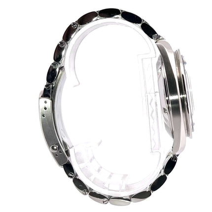 Seitenansicht der Omega Speedmaster Professional Moonwatch Ref. 311.30.42.30.01.005 mit poliertem Edelstahlgehäuse und Armband.