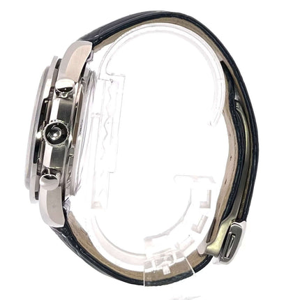 Omega Speedmaster Moonwatch Co-Axial Chronograph 311.93.44.51.03.001 Seitenansicht mit Titan Gehäuse und blauem Lederarmband