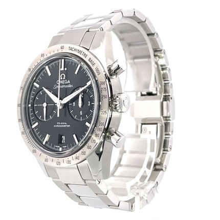 Omega Speedmaster '57 Chronograph Co-Axial Ref. 331.10.42.51.01.001 Edelstahl Armband und schwarzes Zifferblatt