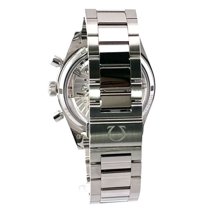 Rückansicht Omega Speedmaster 57 Chronograph 331.10.42.51.01.001 mit Edelstahl Armband und Sicherheitsfaltschließe