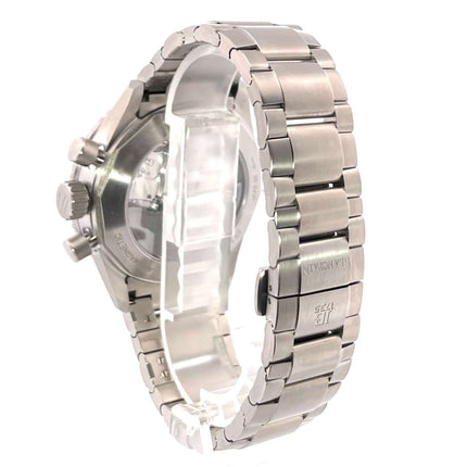 Rückseite des Blancpain Fifty Fathoms Bathyscaphe Chronograph Flyback 5200-1210-98S mit Titanarmband und Faltschließe