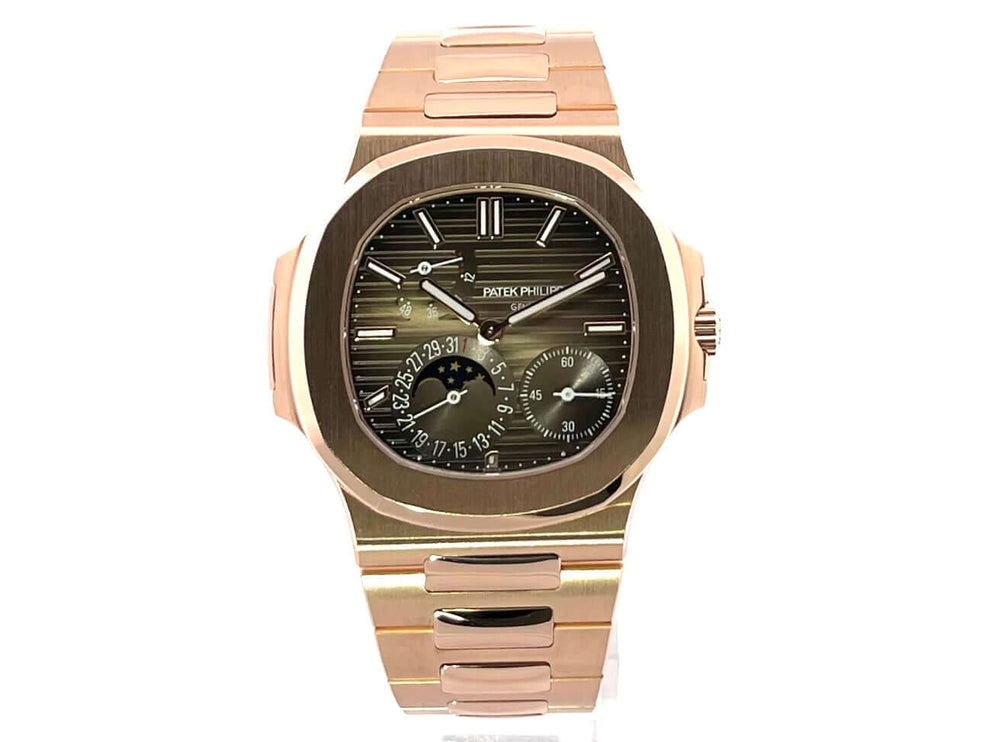 Patek Philippe Nautilus Roségold 5712/1R-001 mit braunem Zifferblatt und 18kt Roségold-Armband