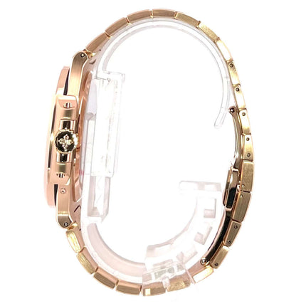 Patek Philippe Nautilus Roségold 5712/1R-001 Seitenansicht aus 18 kt Roségold mit polierter Lünette und Armband, 40 mm Gehäusedurchmesser