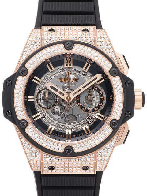 Hublot King Power Unico King Gold Diamond Pavé - Main Image