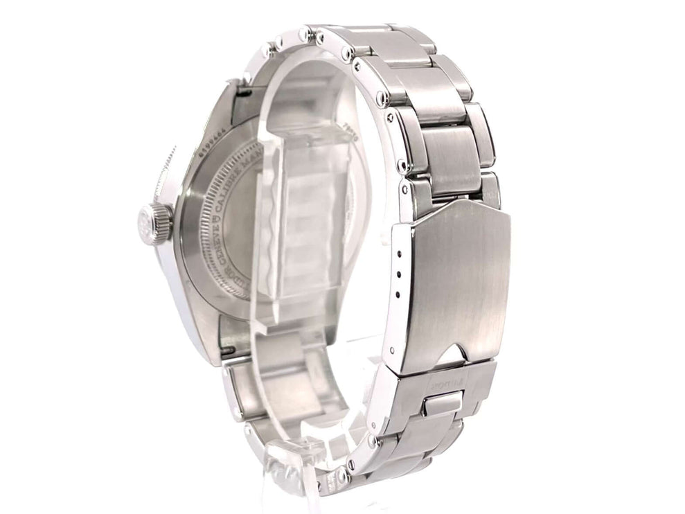 Rückansicht des Tudor Heritage Black Bay Fifty-Eight Ref. 79030N-0001 mit Edelstahlgehäuse und Sicherheitsfaltschließe, 2020 Modell