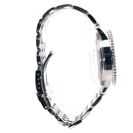 Breitling Navitimer 01 46 mm AB012721.C889.443A Seitenansicht Edelstahlgehäuse und Armband