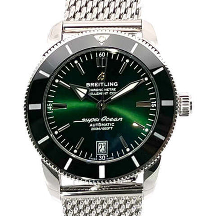 Breitling Superocean Heritage II B20 Automatic 42 AB2010121L1A1 mit grünem Zifferblatt und Edelstahlarmband