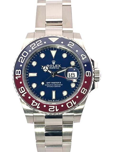 Rolex GMT Master II 126719BLRO Weißgold, blau/rotes Zifferblatt aus 2022