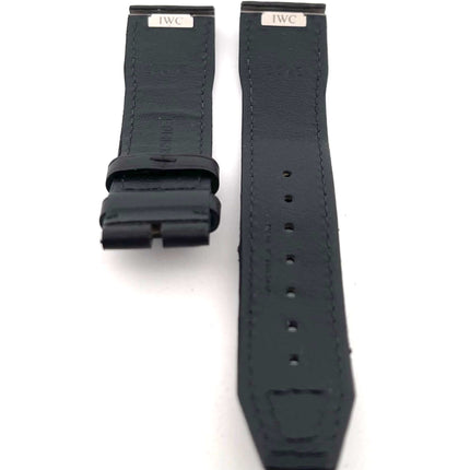 IWC schwarze Lederarmbänder mit Dornschließe, passend für IWC Pilot's Watch Fliegeruhr Mark XX IW328201