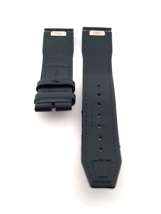 IWC schwarze Lederarmbänder mit Dornschließe, passend für IWC Pilot's Watch Fliegeruhr Mark XX IW328201