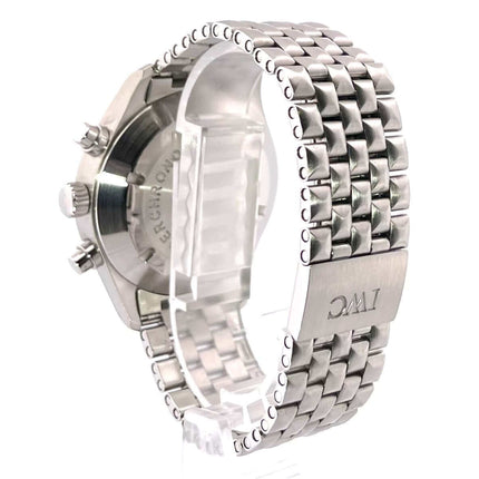 IWC Fliegeruhr Chronograph Automatic IW3706 aus 1998, Edelstahlgehäuse mit polierter und satinierter Oberfläche, Edelstahlarmband mit Faltschließe.