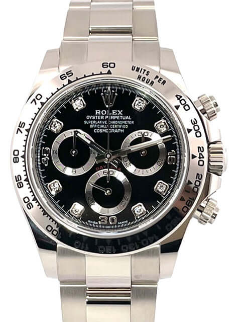 Rolex Cosmograph Daytona 18 kt white gold 116509 Black DIA