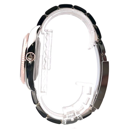 Rolex Datejust 36 Oystersteel Everose-Gold Ref. 126231 Seitenansicht mit Oyster Armband